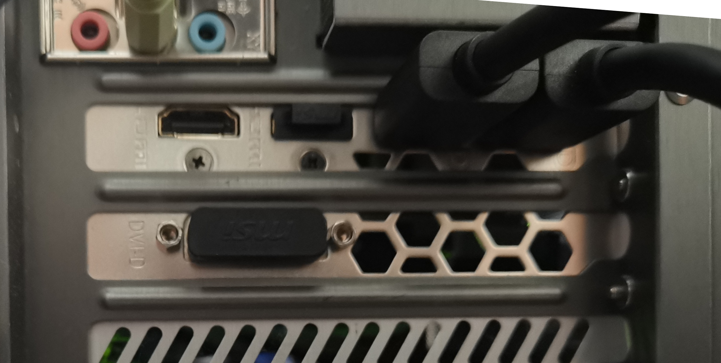 MSI Radeon RX580 connectors