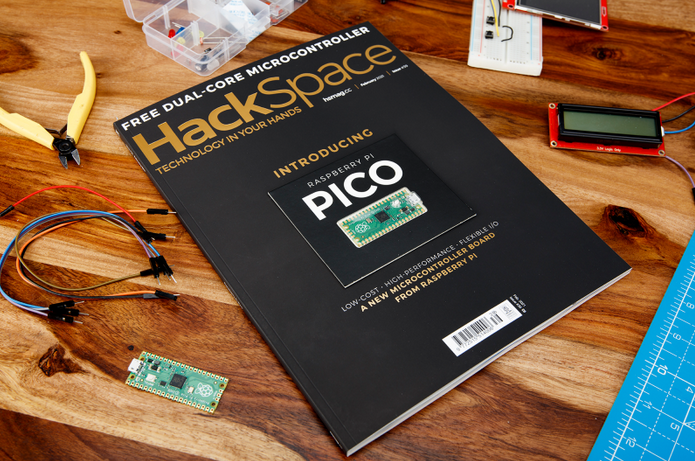 The HackSpace magazine features a free Pico in its latest edition.