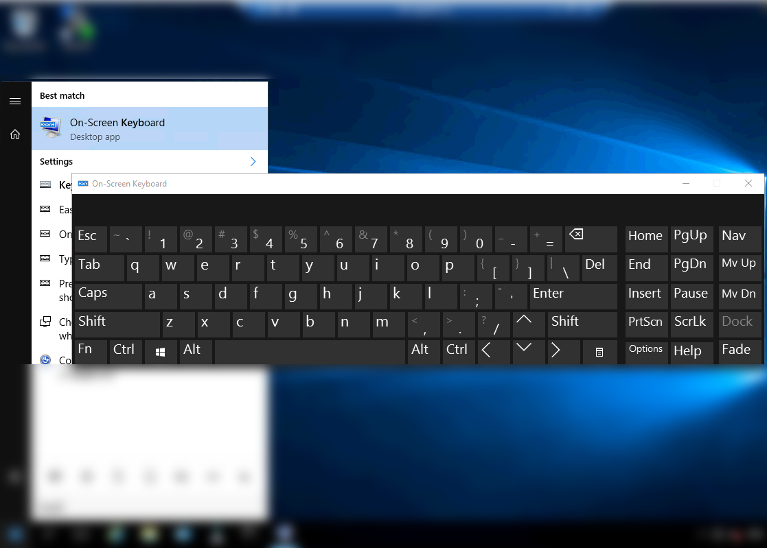 how to virtual keyboard windows 10