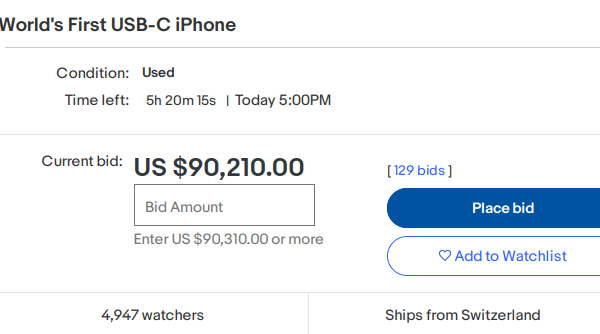 iPhone X with USB-C on sale