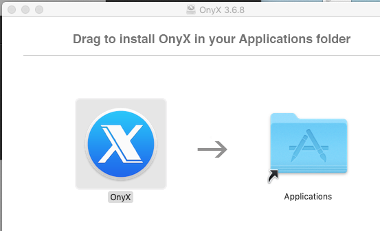 Drag Onyx into Applications