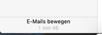 Moving e-mails in mac Mail