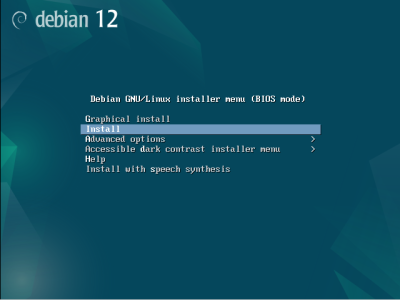 Debian 12 installation
