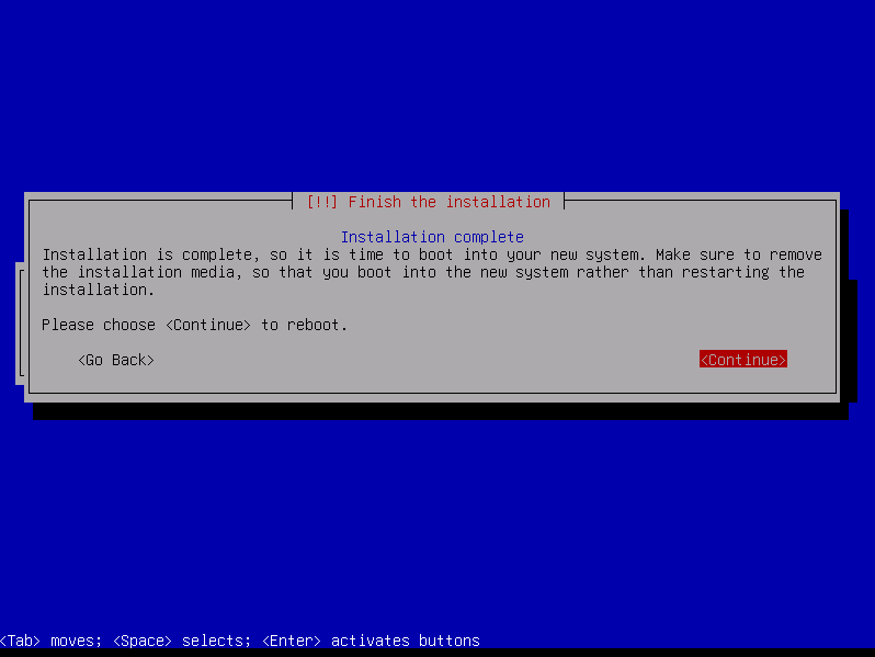 Debian 12 installation complete