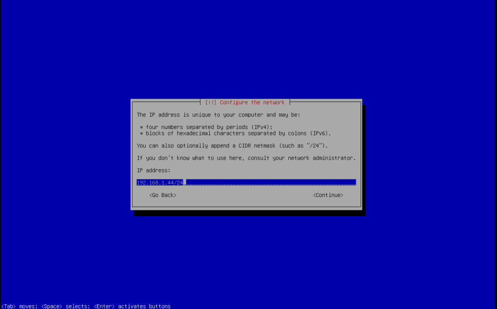 Configure IP Address