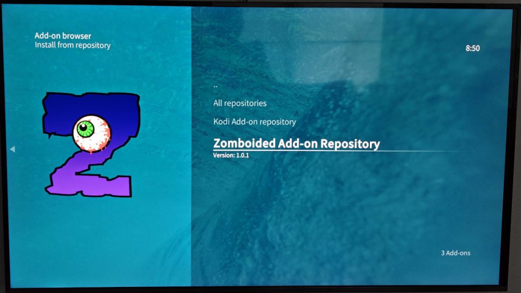 Select and Enter the Zomboided Add-on Repository