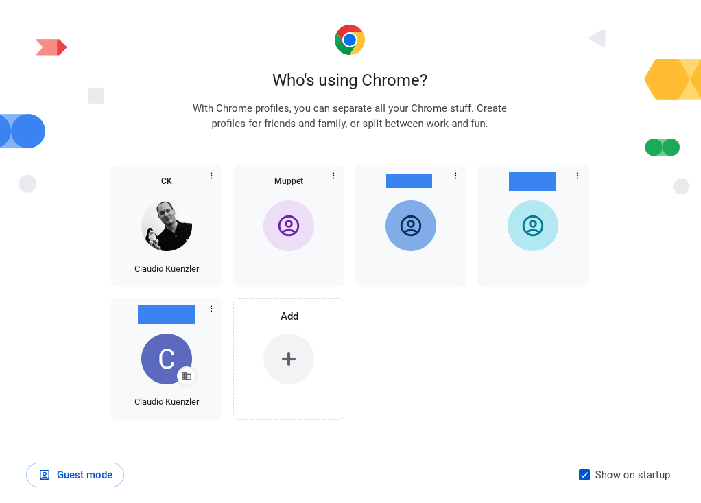Chrome Profiles were there before Firefox profiles