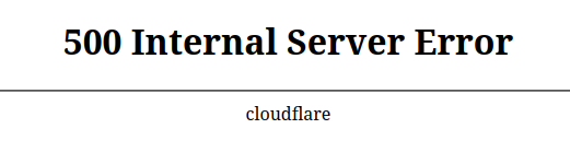 cloudflare down