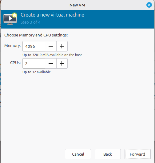Create new virtual machine from existing qcow2 disk image.