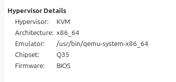 This VM is configured to start with BIOS firmware.