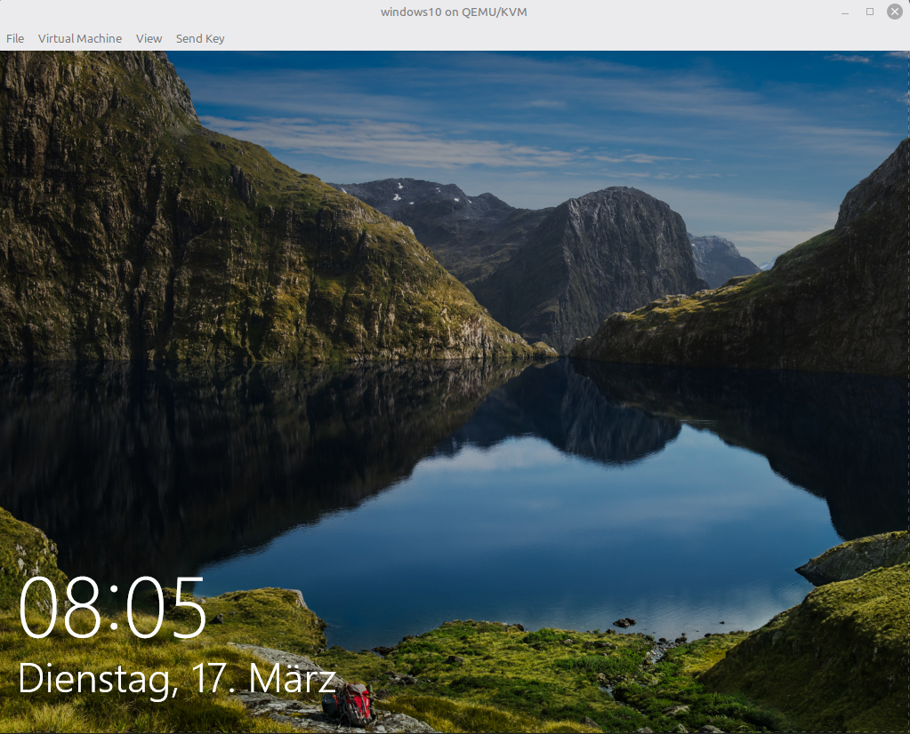 Windows VM successfully booted after migration from VMware to libvirt Virt Manager.