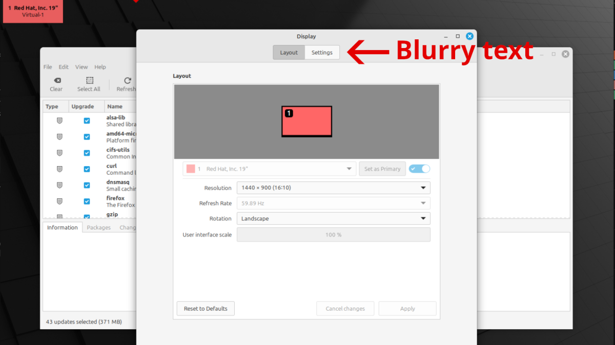 Blurry Text in VM Console