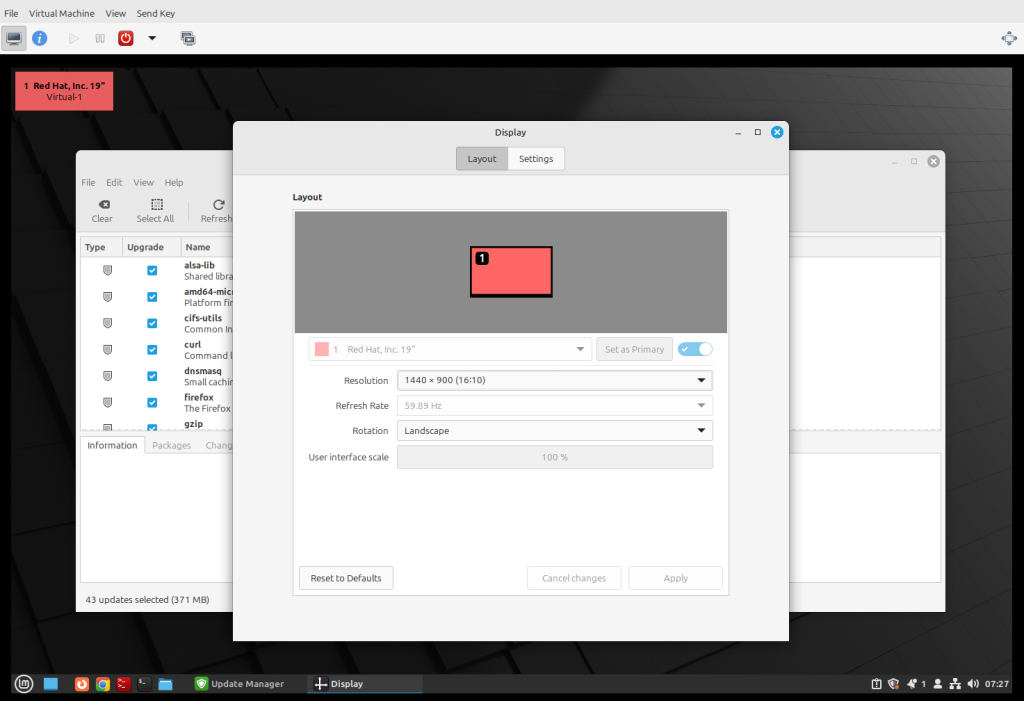 Finally sharp text again in the VM console!