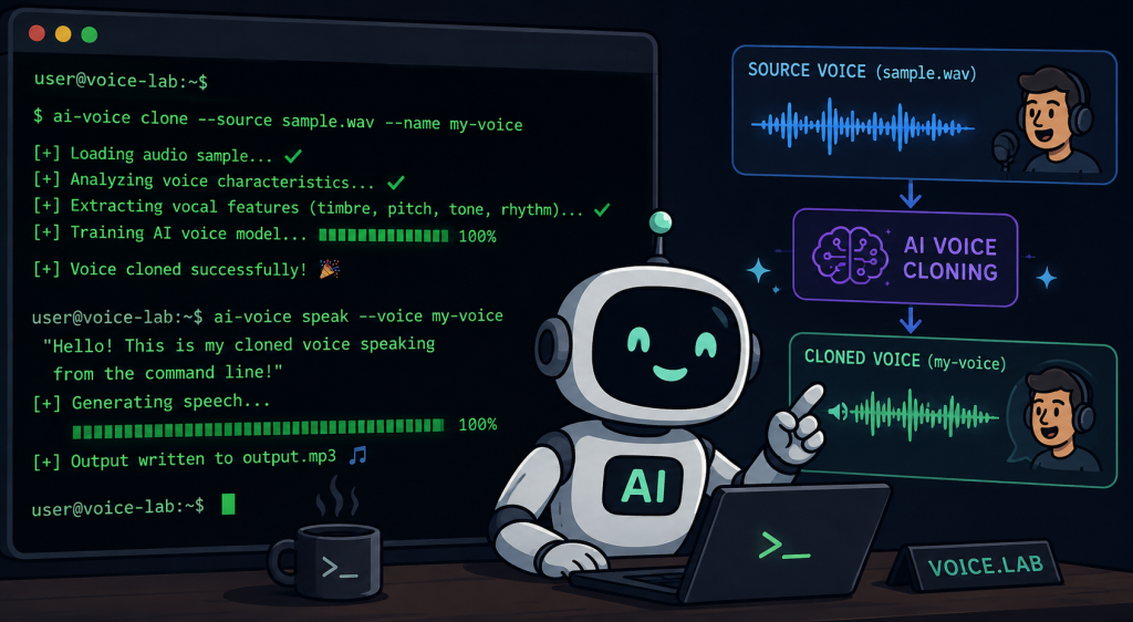 Clone your own voice using AI