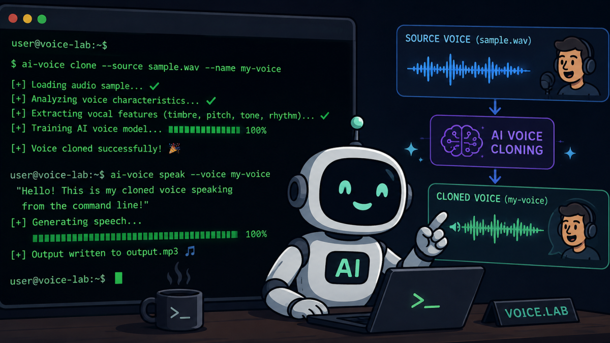 Clone your own voice using AI